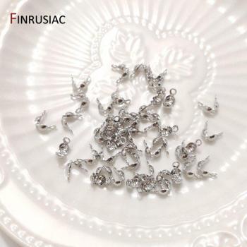 Clip à couvercle de nœud 3 mm/4 mm – pièces détachées de bijouterie – plaqué or 14K