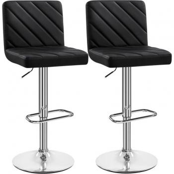 Lot de 2 Sièges de Bar Réglables en Hauteur