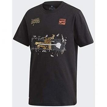 Camiseta adidas Marvel Pantera Negra Niños Negro 128 (7/8 Años)