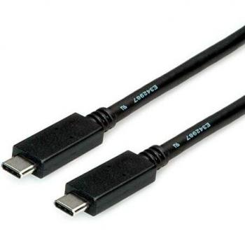 Roline Cable USB C Macho 1m Color Negro