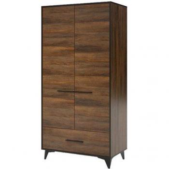 Praktischer 2-türiger Holzschrank für das Schlafzimmer