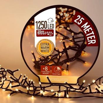 Guirnalda de Navidad LED 25m Cable Negro