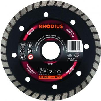 Rhodius Troncage Diamant Disc 125 x 7,0 x 1,9 mm – DG55 – ALPHALINE