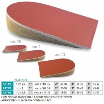 Rialzo Tallone Orione Ok Ped 98 H 1,5 cm Taglia 4