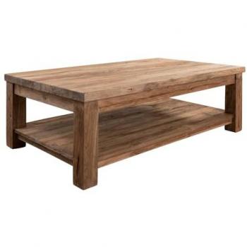 Table basse 130x75 BASSANO N° 139 en teck naturel brut