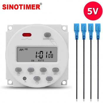 Digital LCD Timer Switch 5V with 1 Second Interval