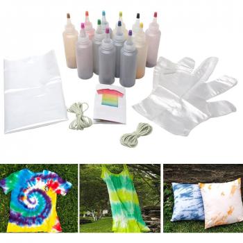 Spiral Tie Dye Fabric Paint Kit