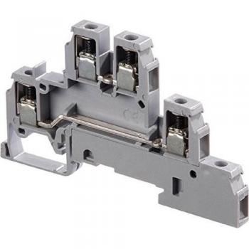 D4/6 LL 6mm 30A Dual‑Pole Terminal Block Pack of 20 (Green)