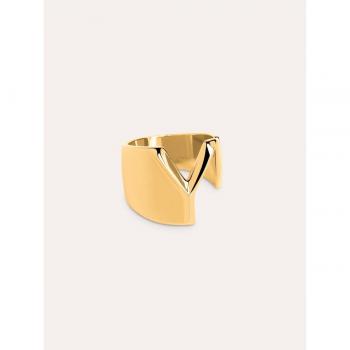 Letter Signet “Y” Singularu – Anillo de Oro 18K con Acabado