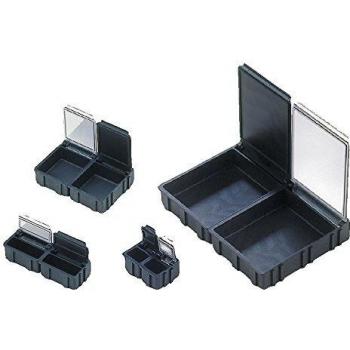 Wetec ESD-Klappbox, 16 x 12 x 15 mm, klein, schwarz