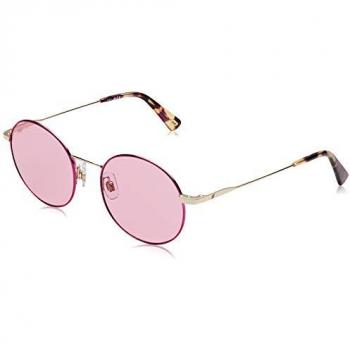WE0254-32S Femme – Lunettes de Soleil Métalliques en Rose, Protection UV 100 %