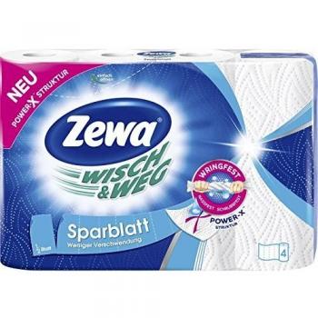 Zewa Küchenrollen Wisch&weg Sparblatt 2-lagig, 4 Rollen 43224 (7322540973235)