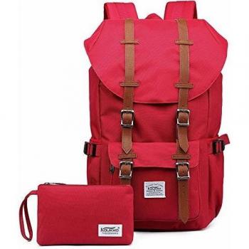 KAUKKO Sac à dos loisir 15 ordinateur portable 22 Litres Rouge