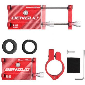 Hélice de vélo réglable en aluminium – téléphone / GPS G‑81 3,5″