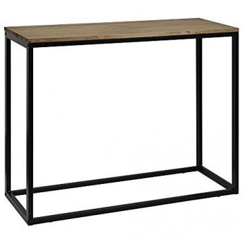 Meuble d'entrée Icub industriel vintage 35x120x82h cm Noir