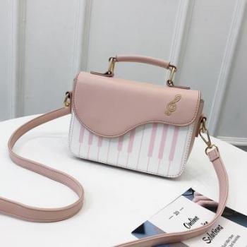 Stylish Piano Pattern PU Leather Hand Bag