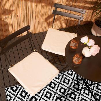 Garden Furniture Memory Foam Seat Pads with Straps