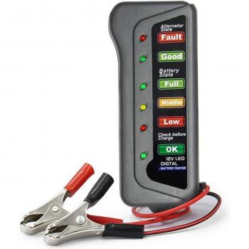 Verificador de Batería y Alternador Digital 12V