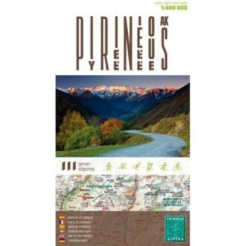 Pirineos 1:400,000 -alpina (Tapa blanda).