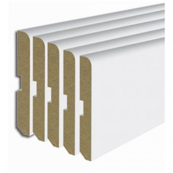 Paquete de 4 perchas de madera blanca FSC 45x23 cm