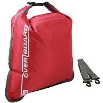 Sac à dos plat imperméable OverBoard 15 litres Rouge
