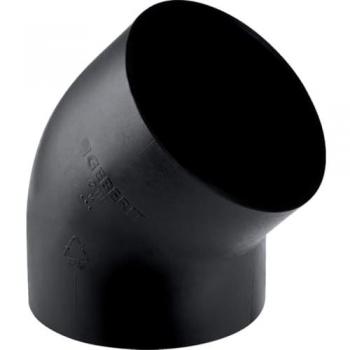 Curva PEHD 45° Nero Geberit
