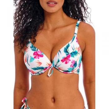 Bikini Coral con Detalle Palm Paradise