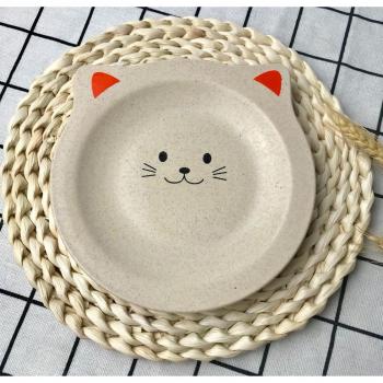 Vaisselle en plastique pour enfants chat