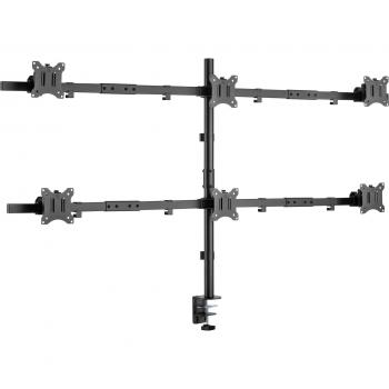 LevelOne 6-Screen Adjustable Monitor Mount