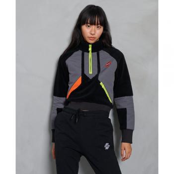Superdry Sudadera Negra Sportstyle Nrg Funnel Mujer