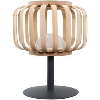 Lampada da tavolo STANDY MINI BAMBOU H25cm con LED bianco caldo
