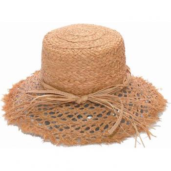 Women’s Foldable Raffia Beach Bucket Hat