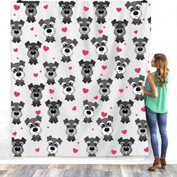 ONGLYP Thick Plush Schnauzer Dog Blanket