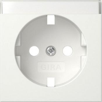 Gira System 55 Tapa Enchufe Schuko Blanca