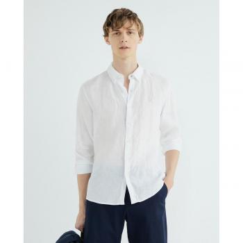MK Classic Long Sleeve Shirt – White – L