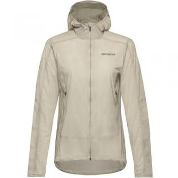 GOREWEAR Damen Kapuzenwindjacke Fernflow Beige