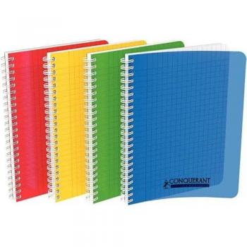 Cahier polypro 17 x 22 cm 100 pages 90 g Séyès grands carreaux