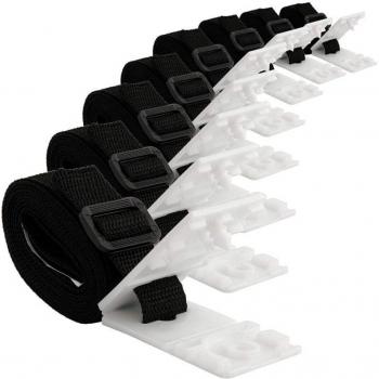 Système de fixation de bâche solaire pour piscine avec accessoires