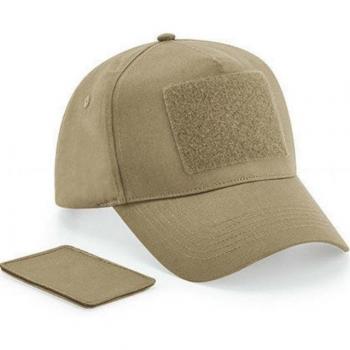 One‑Size Beechfield 5‑Panel Removable Cap – Desert Sand Finish