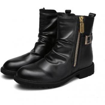 Men's Leather Motorcycle Boots