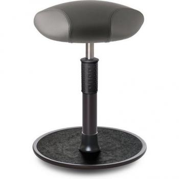 Bürostuhl Ongo Free Regular Triangel Boxmark Leder Grau Schwarz