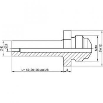 Embout buccal Gesipa 16/32 longueur 25 mm