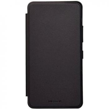 Lumia 640 XL Black Soft Leather Cover with Card Pocket – Microsoft Edition