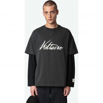 ZV Teddy Print XL Black T-Shirt