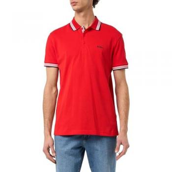 Boss Men's Red Cotton-Pique Polo