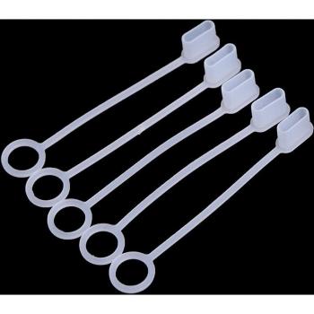 10Pcs White USB Type-C Dust Protection Caps