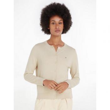 Cardigan Casual Donna Tommy Hilfiger Beige Classico