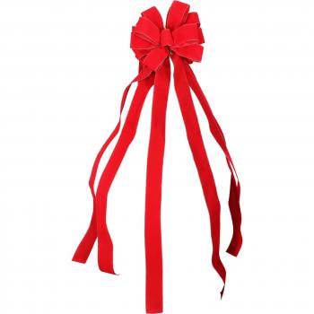 Suministros para fiestas: guirnalda de lazo rojo y blanco