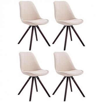 Set de 4 Chaises Toulouse en Tissu