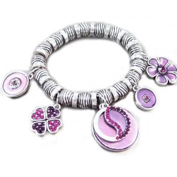 Silver Lavender Elegance Bracelet Emilie